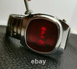 Pulsar Elektronika 1 First Russian USSR Digital Red LED Wrist Watch