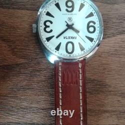 RAKETA BIG ZERO RUSSIAN SOVIET USSR CLASSIC MECHANICAL WATCH 80s From Japan BNB