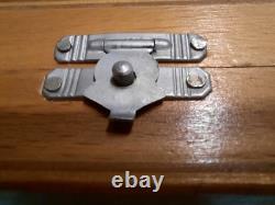 RARE 1960 Russian Soviet USSR Army Military Compass Bussola BSh-1 in Wooden Box
