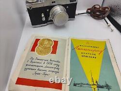 RARE! Leningrad USSR Russian Camera + Jupiter-8 lens #005786