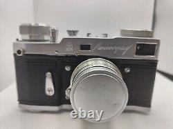 RARE! Leningrad USSR Russian Camera + Jupiter-8 lens #005786