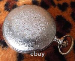 RARE Molnija pocket watch Soviet USSR Russian unique case full hunter mechanical