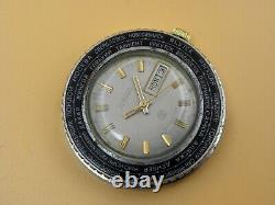 RARE Multifunctional RAKETA WORLD TIME Soviet Russian watch 1970 PCHZ Day/Date