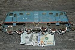 RARE! Old Russian toy vintage soviet tin Railway locomotive TRAIN Stalin model