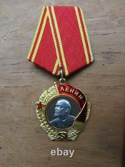 RARE Original Soviet Russian Gold & Platinum Orden ORDER of LENIN, Low#196832