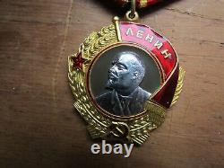 RARE Original Soviet Russian Gold & Platinum Orden ORDER of LENIN, Low#196832