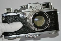 RARE RUSSIAN USSR ZORKI 3 LEICA COPY CAMERA + JUPITER-8 lens, f2/50mm(1)