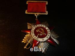 RARE! Russia USSR Order PATRIOTIC WAR 12692 T1V3 Suspension Award Medal Russian