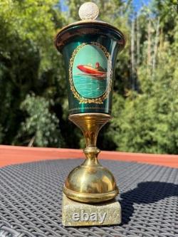 RARE Russian Soviet USSR Vintage Sport Commemorative Trophy Cup from 1950s -60s