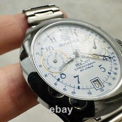 RARE STURMANSKIE AVIATIKA 3133 POLJOT Vtg Soviet Chronograph USSR Watch RUSSIAN