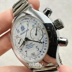 RARE STURMANSKIE AVIATIKA 3133 POLJOT Vtg Soviet Chronograph USSR Watch RUSSIAN