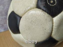 RARE Soviet USSR Vintage Leather Football Ball Soccer Sport