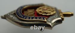 RARE-USSR Russian Soviet Badge For 100 years Military Counterintelligence in Box