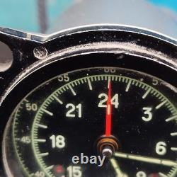 RARE VINTAGE USSR RUSSIAN 129-ChS 55M SOVIET AIRCRAFT COCKPIT CLOCK Achs-1