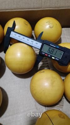 RARE Vintage Old Soviet Russian USSR Balls Billiard SET 68.1mm FULL SET