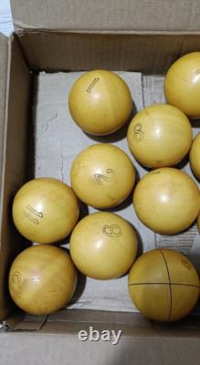 RARE Vintage Old Soviet Russian USSR Balls Billiard SET 68.1mm FULL SET