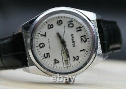 RARE? Vintage USSR Russian Soviet MECHANICAL Wrist Watch Raketa Serviced