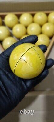 RARE Vintage antique Old Soviet Russian USSR Balls Billiard SET 58.9mm FULL SET