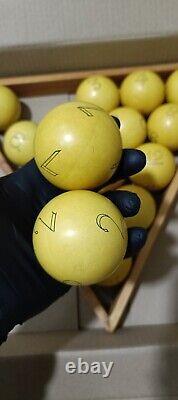RARE Vintage antique Old Soviet Russian USSR Balls Billiard SET 58.9mm FULL SET