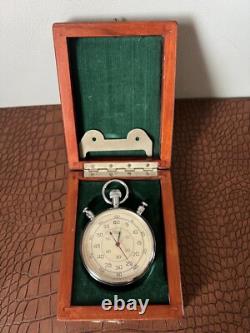 RARE vintage Soviet Russian stopwatch chronometer 1/60 second SLAVA. USSR