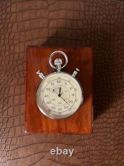 RARE vintage Soviet Russian stopwatch chronometer 1/60 second SLAVA. USSR