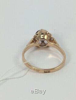 ROYAL ALEXANDRITE Vintage Rare USSR Unique Soviet Ring Russian Gold 583 14k