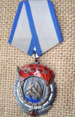 RUSSIAN RUSSIA SOVIET USSR CCCP BADGE Medal Order of the Red Banner LOW No