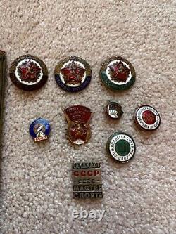 RUSSIAN SOVIET ENAMEL 40s, 50s SPORT TOURIST REFEREE BADGE