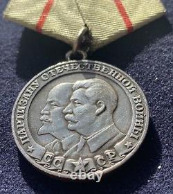 RUSSIAN SOVIET RUSSIA USSR Order Medal Partizan I Class