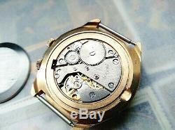 Raketa 24 Hour cal. 2623H Vintage Soviet Russian Mechanical Watch Gold Plated