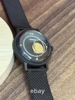 Raketa Copernicus Black Vintage Soviet Mechanical Mens Watch 1990s Sun Dial Rare