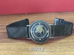 Raketa Copernicus Black Vintage Soviet Mechanical Mens Watch 1990s Sun Dial Rare