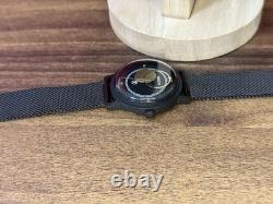 Raketa Copernicus Black Vintage Soviet Mechanical Mens Watch 1990s Sun Dial Rare