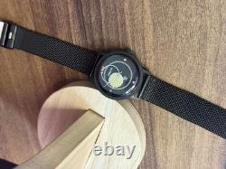 Raketa Copernicus Black Vintage Soviet Mechanical Mens Watch 1990s Sun Dial Rare