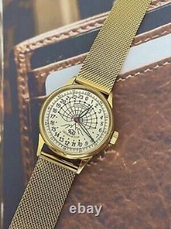 Raketa Polar Vintage USSR 24h Mechanical Soviet Russian Wristwatch Bear Men Dial