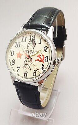 Raketa Stalin vintage Soviet Russian Ussr mechanical Wristwatch #409