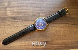 Raketa Watch 24h Mechanical Antarctica Russian Day Men's Soviet Rare USSR Golden
