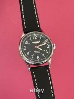 Raketa Watch Aviator Mechanical Wrist Military Vintage Russian Soviet USSR Rare