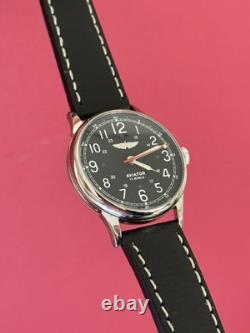 Raketa Watch Aviator Mechanical Wrist Military Vintage Russian Soviet USSR Rare