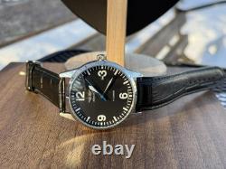 Raketa Watch Mechanical Aviator Black Pilot Vintage USSR Wrist Soviet Men's Date
