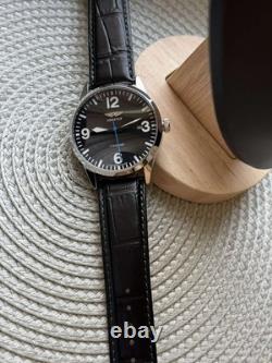 Raketa Watch Mechanical Aviator Black Pilot Vintage USSR Wrist Soviet Men's Date