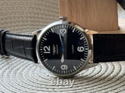 Raketa Watch Mechanical Aviator Black Pilot Vintage USSR Wrist Soviet Men's Date