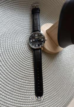 Raketa Watch Mechanical Aviator Black Pilot Vintage USSR Wrist Soviet Men's Date