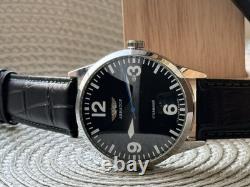 Raketa Watch Mechanical Aviator Black Pilot Vintage USSR Wrist Soviet Men's Date