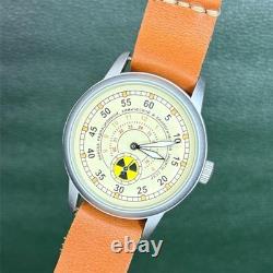 Raketa Watch Radiation Mechanical Military Wrist Russian Vintage Soviet USSR Men