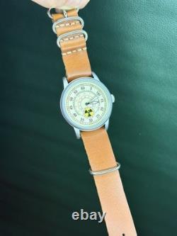 Raketa Watch Radiation Mechanical Military Wrist Russian Vintage Soviet USSR Men