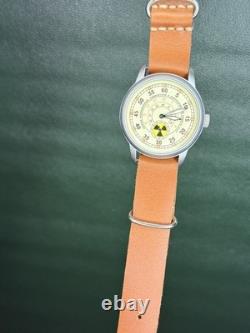Raketa Watch Radiation Mechanical Military Wrist Russian Vintage Soviet USSR Men