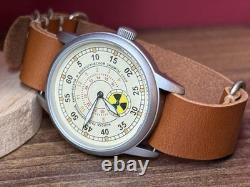 Raketa Watch Radiation Mechanical Military Wrist Russian Vintage Soviet USSR Men