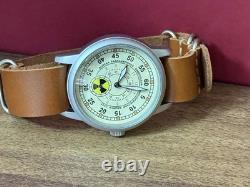 Raketa Watch Radiation Mechanical Military Wrist Russian Vintage Soviet USSR Men