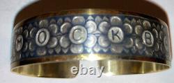 Rare 1980 USSR Russian Soviet Moscow Olympic Games 875 Silver Bracelet Niello